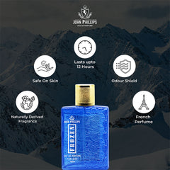 FROZEN - Sea Aquatic, Patchouli & Hint of Orange | French Perfume Ideal for Men - 100 ML