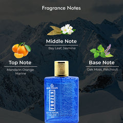 FROZEN - Sea Aquatic, Patchouli & Hint of Orange | French Perfume Ideal for Men - 100 ML