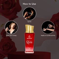 MAGIC ROSE - Red Rose, Saffron & SandalWood | French Perfume Ideal for Men & Women ( Unisex ) - 60 ML