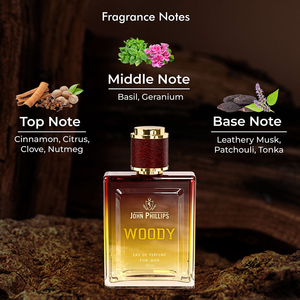 WOODY Leathery, Clove Musk French Perfume Ideal for Men 100 ML