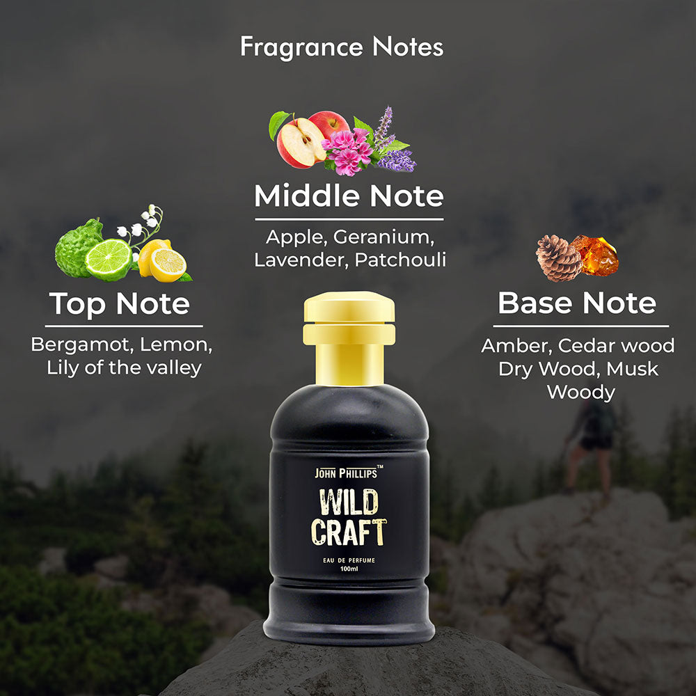 Musky Woody Fragrance Notes WILDCRAFT Amber Musk, Cedar Wood Smoky
